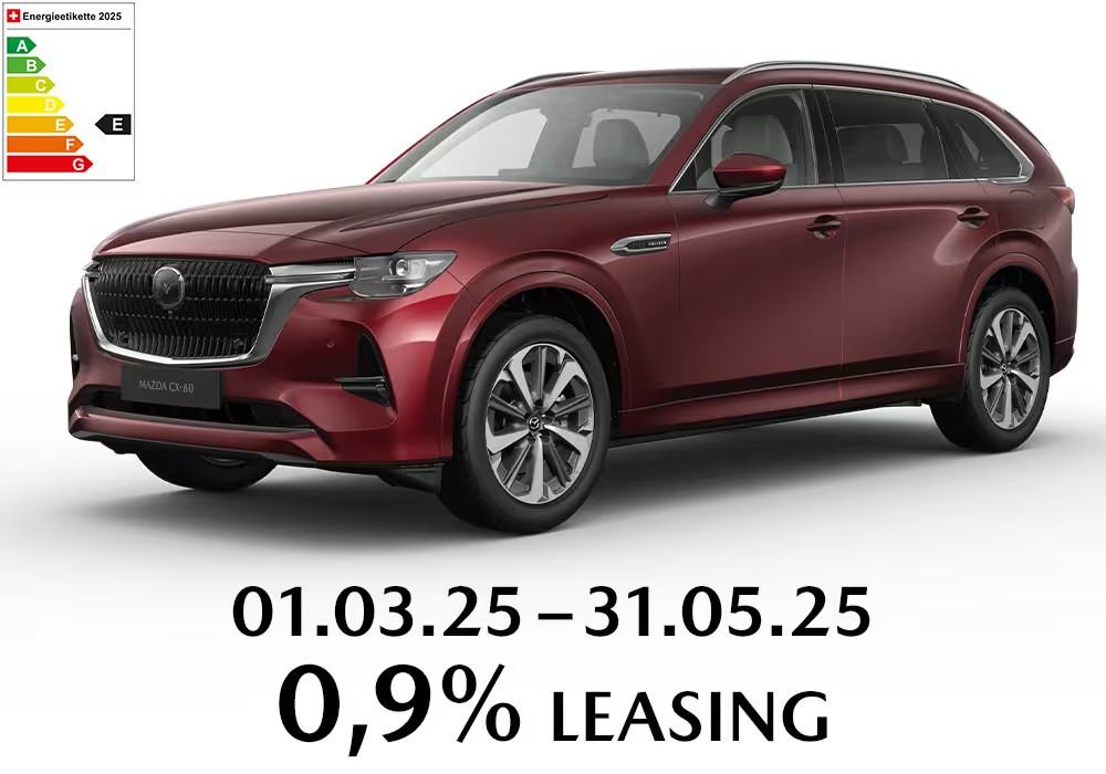 0,9%-LEASING, AB CHF 549.- / MONAT